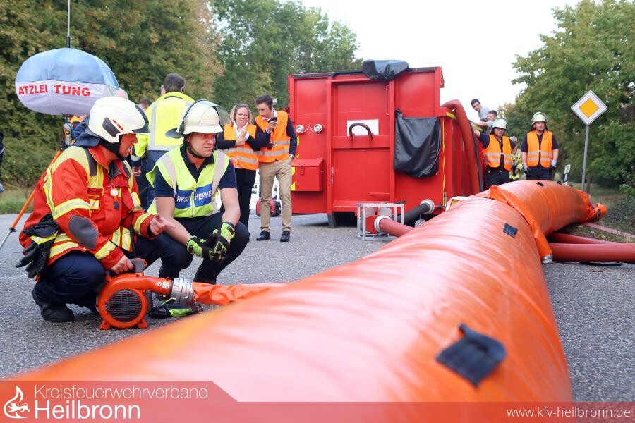 Kreisfeuerwehrverband Heilbronn Artikel So Schutzt Audi Das Werksgelande Vor Hochwasser